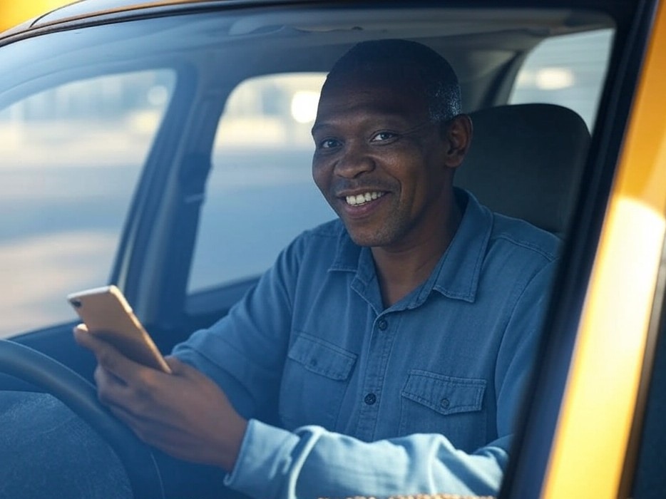 Happy Taxi Driver